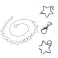 thumbnail image 4 of Unique Bargains 1 Pc Adjustable Waist Belt Delicate Star Adjustable Waist Cord Women Silver Tone, 4 of 5