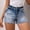 Blue, variant on ByworldtasicNo Boundaries Jean Shorts for Women High Waisted Ripped Denim Shorts Distressed Stretch Summer Jean Shorts