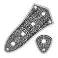 thumbnail image 2 of Guitar 4-Hole Plates Replacement, Bass Control Plate Right Size Black Pattern  For Instrument Switch, 2 of 8