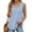 Light Blue, variant on CHGBMOK Womens Tank Tops Summer Loose Sleeveless Tops Ribbed Trim Scoop Neck Curved Hem