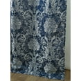 thumbnail image 4 of Gloria Floral/Damask Textured Jacquard 54 x 84 in. Single Rod Pocket Curtain Panel w/Attached 18 in. Valance, 4 of 6