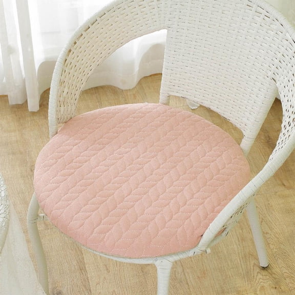 Outoloxit 14-Inch Round Thickened Seat Cushion, Non-Slip Chair Pad for Balcony, Bedroom, Patio, All-Season Comfort
