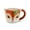 Reindeer, variant on Mr. Christmas 16 oz. Ceramic Santa Mug and Ornament Set - White and Pink