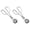 Silver, variant on Gymnture 2pcs Stainless Steel Meat Baller Tongs - Cookie Dough Scoop Cake Meatball Maker
