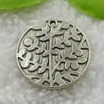 thumbnail image 3 of HOOUN 52 pcs tibet silver round tree magpie charms pendant 28mm B820, 3 of 3