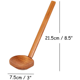 thumbnail image 2 of Cuchara de sopa de madera hecha a mano japonesa de 8,5 pulgadas para ramen, juego de utensilios de madera para cocina, cuchara de madera para olla caliente, 40 piezas, 2 of 6