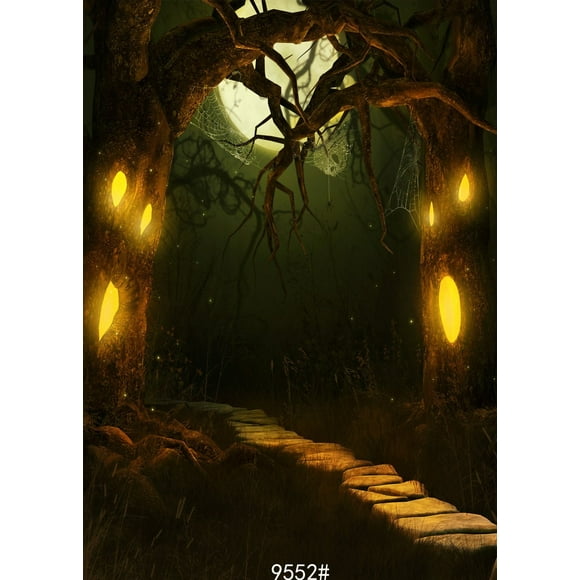 EREHome Polyester Fabric 5x7ft Halloween Halloween theme wedding photography background paper background cloth personality bat pumpkins
