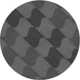 thumbnail image 1 of Ahgly Company Machine Washable Indoor Round Transitional Dark Gray Black Area Rugs, 3' Round, 1 of 7