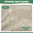 thumbnail image 4 of Outdoor Chair Cushions, Waterproof Backrest and Deep Seat Cushion Set for Patio Furniture, Outdoor Sofa Replacement Cushions with Removable Cover, 24 x 24 Inch, Cream, 1 Set, 4 of 5