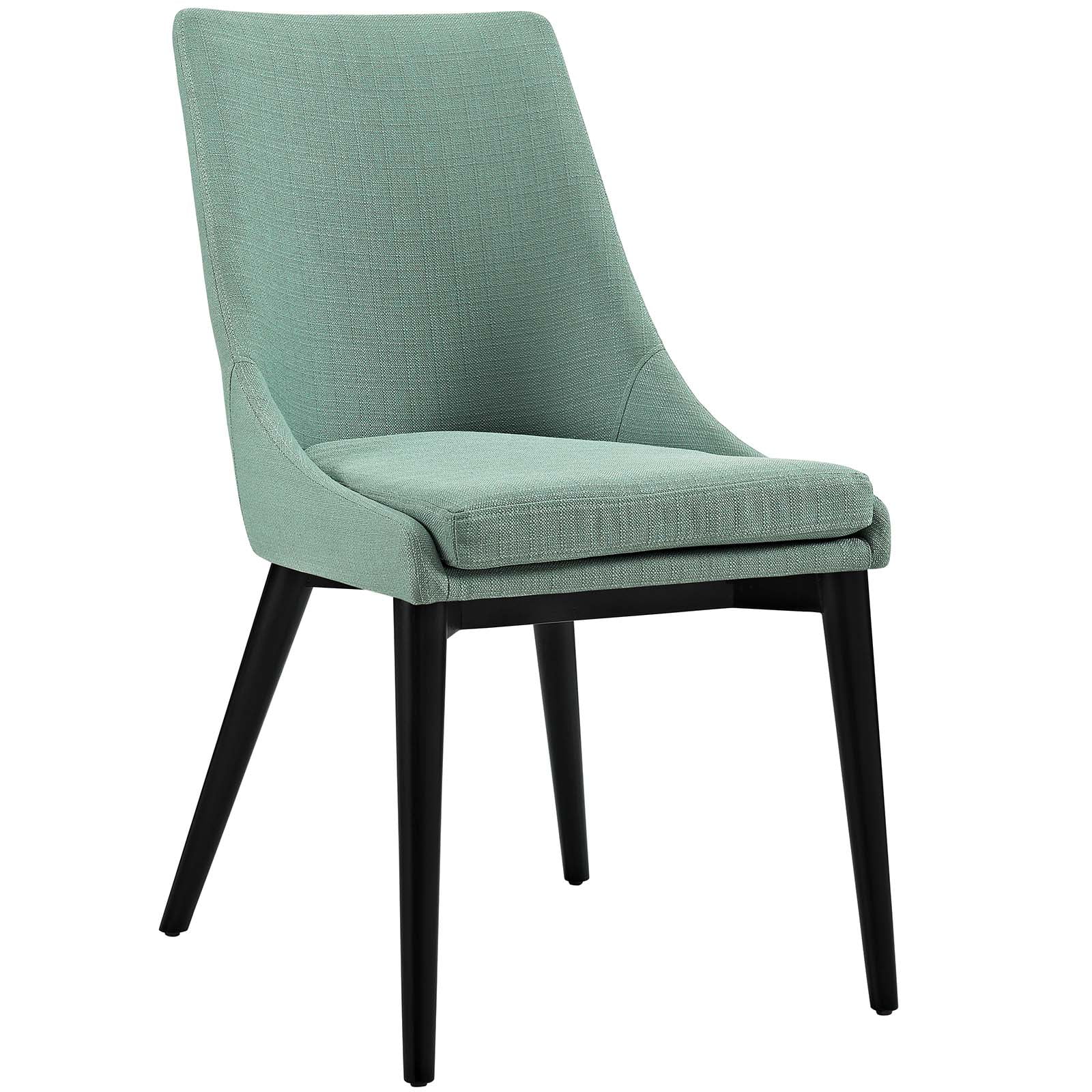 Modway Viscount Dining Side Chair Fabric Set of 2 in Laguna