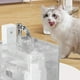 thumbnail image 4 of Dispensador de agua inalámbrico para gatos Fuente automática | Estación de bebederos inteligente para mascotas activada por sensores | Motor silencioso | Flujo filtrado | Sin Boca Húmeda | Gran, 4 of 6