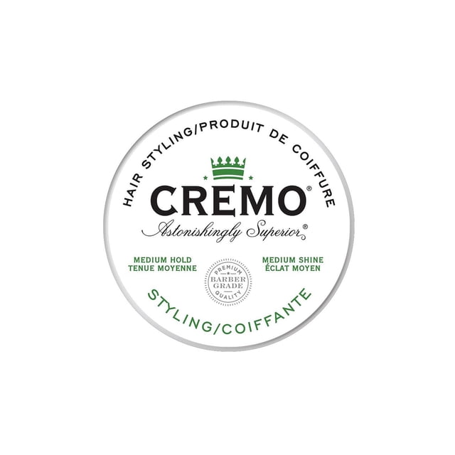 Cremo Thickening Hair Styling Pomade, Medium Hold, Medium Shine