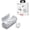 white, variant on (Open Box) Phiaton BOLT BT 700 BA Balanced Armature True Wireless Earbuds with Mic – Sound Isolating Bluetooth Wireless Earphones with Rich Stereo Bass and Charging Speaker Case, Siri, Google Assistant