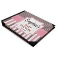 thumbnail image 2 of Darling Souvenir Pink Stripe, Heart & Frame Personalized Printed Baby Shower&nbsp;Guest&nbsp;Book&nbsp;Hardbound Cover Sign In&nbsp;Book&nbsp;Registry Scrapbook-9 x 12 Inches, 2 of 5