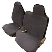 Seat Cover for Ford Ranger Front 60/40 Split Bench Molded High Back Headrest (Charcoal)