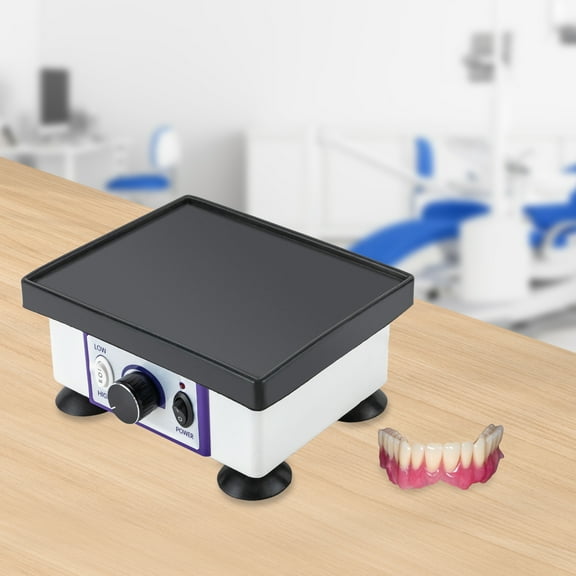 Miumaeov 110V 120W Dental Square Quartet Vibrator Lab Vibrator with Two Gears Model Plaster Oscillator Gypsum Mixing Machine