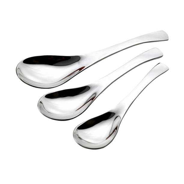 3 piezas de cubiertos de acero inoxidable Juego de cucharas de cocina (0, M, L)