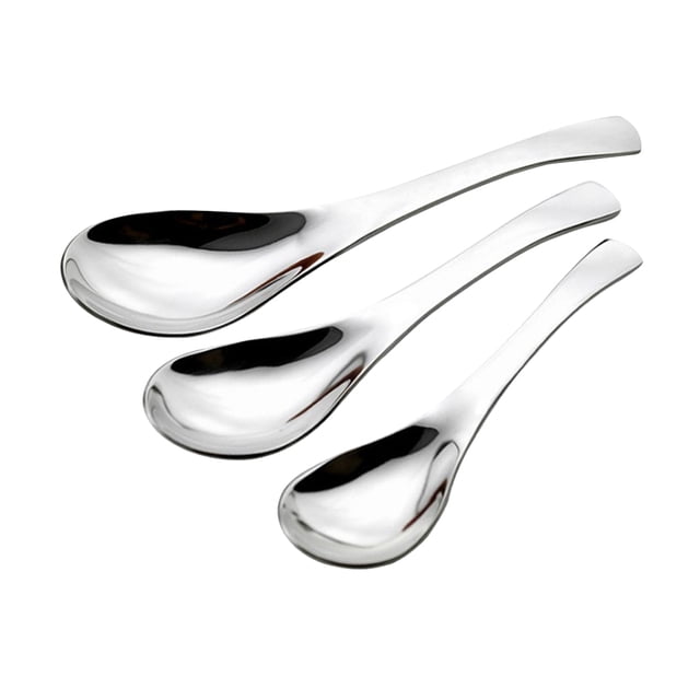 3 piezas de cubiertos de acero inoxidable Juego de cucharas de cocina (0, M, L)