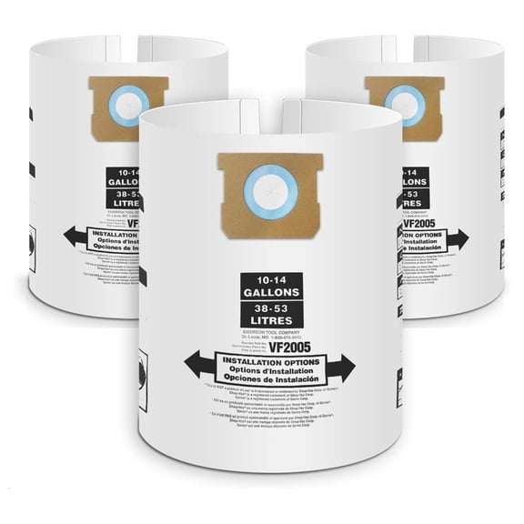 10-14 Gallon Fine Dust Collection Vacuum Filter Bags Dry Cleaning Accessories