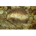 thumbnail image 2 of Hunziker, Steve 18x13 Gold Ornate Wood Framed with Double Matting Museum Art Print Titled - Bitcoin New Age I, 2 of 4