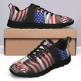 thumbnail image 4 of America Stand For The Kneel For The Cross Running Shoes Sneakers Mesh Black Size 4, 4 of 5