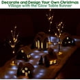 thumbnail image 3 of KOVOT LED Snow Christmas Holiday Decor Table Runner - Artificial Snow Village Blanket - 47" x 17", 3 of 8