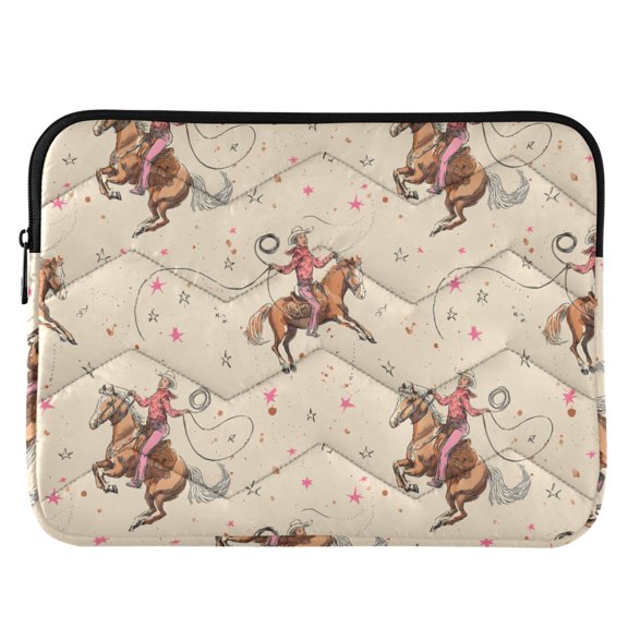 ALAZA Cowboys Riding Pattern Laptop Sleeve Case for 13-14 Inch Computer Cover Bag Medium