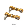 thumbnail image 1 of Vogacara Varilla de enlace de dirección de aleación de aluminio, 2 pack/lote, Compatible con 1/28 Wltoys K969 RC, piezas de coche, parte Kits de construcción modelo oro, 1 of 6