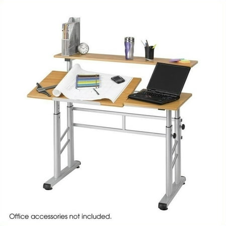 Safco Height Adjustable Split Level Drafting Table Walmart Canada