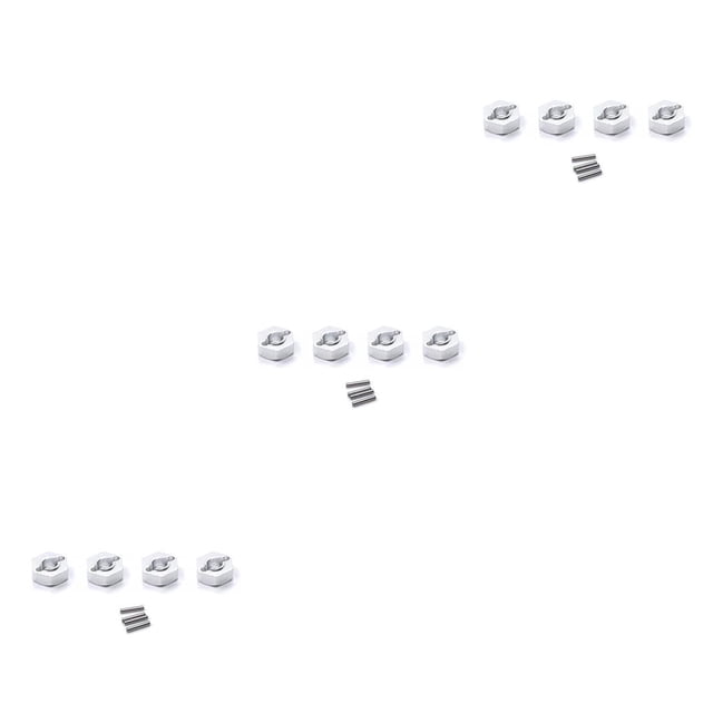 Vogacara Kit de acoplador hexagonal de Metal de 4 piezas de 12mm, coche de juguete con Control remoto, pieza de modificación de repuesto, accesorios, Type1 NO1 Vogacara CBP204766