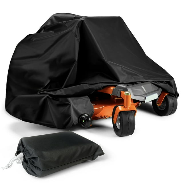Housse de Tondeuse NEH à Zéro Rotation, Imperméable, Robuste, 600D, Qualité Marine, Housse pour Tondeuse, Housse de Rangement Extérieure Coupe-Vent, Housse pour Tondeuse à Chevaucher, Convient à la Tondeuse à Zéro Rotation avec Plateau de 60 Pouces