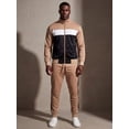 thumbnail image 2 of Men's Tracksuit Coral Blocks Jogger Track Jacket & Trackpants Outfit, 2 of 10