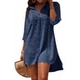 thumbnail image 2 of Shine Up Swimsuit Coverups for Women Chiffon Bikini Swimwear Summer Beach Cover-Up Loose Pom Pom Shirt Dress, 2 of 4