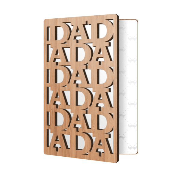 Father S Day Card Handmade Real Bamboo Wood Greeting Card Unique Dad Cards Perfect For Any Fathers Birthday Or Just To Say I Love You Dad Walmart Com Walmart Com