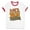 White/Red, variant on Let's Do the Yam Thing Ringer Tee Shirt Unisex Medium White/Black