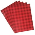 thumbnail image 2 of 5 rollos de papel de regalo a cuadros rojos y negros para Navidad, bodas, San Valentín, cumpleaños y decoración, 2 of 7