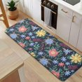 thumbnail image 5 of Pioneer Flower Floral Print Pattern Kitchen Rug Mat,Kitchen Runner Rugs Non Skid Washable,Decorative Kitchen Floor Mats for Kitchen,Sink,Laundry,17"x47.2", 5 of 7