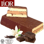 Lior 7-Layer Halva 6.6Lb - Gourmet Dessert With Sesame Seeds, Creamy Cocoa Layers, Indulgent Chocola