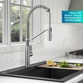 thumbnail image 4 of KRAUS Oletto Transitional Commercial Style Pull-Down Single Handle Kitchen Faucet in Spot-Free Stainless Steel, 4 of 16