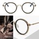 thumbnail image 1 of Men Women Portable Durable Office Anti-Blue Light Glasses Metal Frame Computer Goggles Round Eyeglasses, 1 of 5