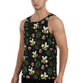 thumbnail image 2 of Xecao Bees Men's Tank Top Workout Quick Dry Sleeveless Gym Jogging Muscle Shirts Summer Swim Beach Tops, 2 of 9