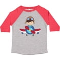 thumbnail image 3 of Inktastic Pilot Boy, Airplane, Plane, Flying, Brown Hair Boys Toddler T-Shirt, 3 of 5