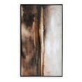 thumbnail image 3 of Benjara 35 x 60 Inch Wall Art, Hand Painted Abstract Landscape, Black Brown Finish, 3 of 5