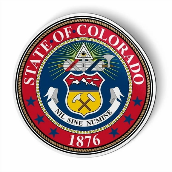 State of Colorado Seal - 5" Magnet for Car Locker Refrigerator