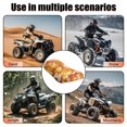 thumbnail image 5 of Uorisanigo ATV Seat Cover Compatible with Polaris Sportsman Polaris Scrambler Honda Rancher 4 Wheeler Seat Cover Protection Fit for Most ATV, Yellow Camouflage Car Decorative, 5 of 7