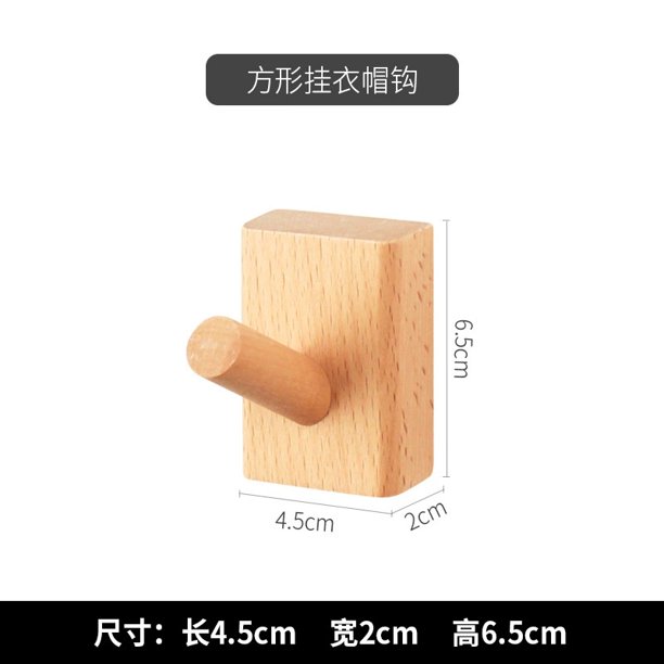 Bonitos ganchos de madera para pared, gancho de animales para habitación de niños, llavero de pared, gancho para abrigos, decoración del hogar, gancho de madera maciza, acceso a la cocina