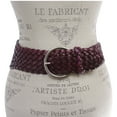 thumbnail image 2 of Women's 3 1/4" Wide Tapered Braided Woven High Waist Leather Belt, 2 of 4