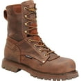 thumbnail image 1 of Men's Carolina CA8528 Waterproof 8" Composite Toe Brown Work Boots, 1 of 6