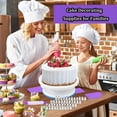 thumbnail image 3 of 492pcs Pro Cake Decorating Set - Ultimate Cake Decorating Set With Cake Turntable, Reusable Piping Bags For Effortless Baking Artistry - Professional Quality For Bakers & Decorators, 3 of 12