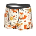 thumbnail image 2 of Fotbe Flower Fox Men’s Total Support Pouch Boxer Briefs, X-Temp Cooling, Moisture-Wicking Underwear, Regular, Long-leg and Trunk-XX-Large, 2 of 9